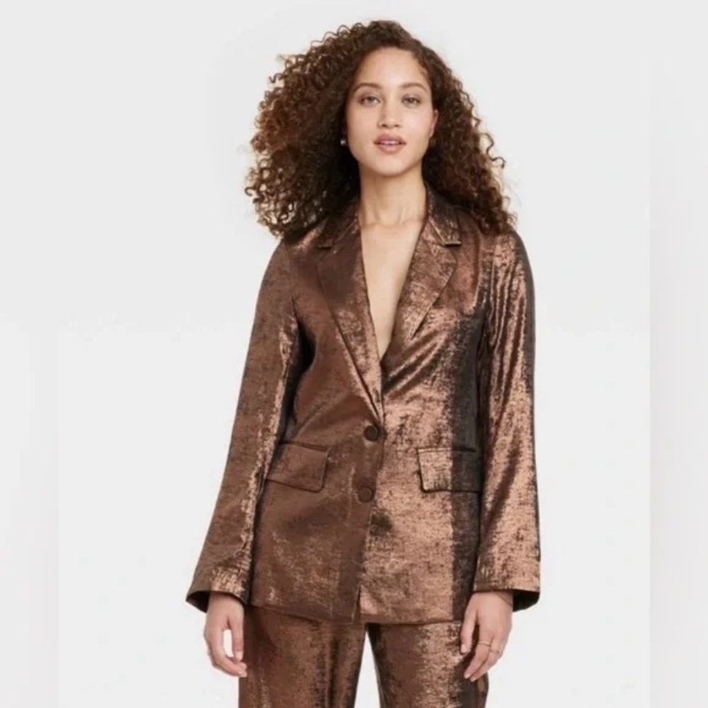 NWT Copper Metallic Blazer